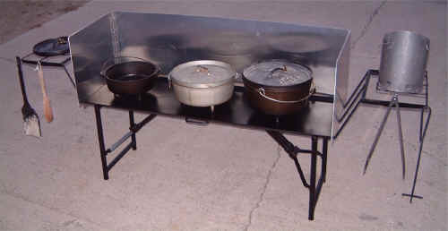 My Custom Dutch Oven Table  Metal Dutch Oven Table 